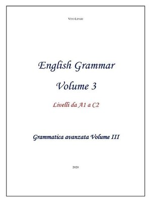 cover image of English Grammar Volume 3